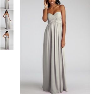 Donna Morgan Laura Bridesmaid dress -Sterling Gray